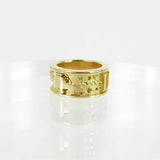 BESPOKE SOLID GOLD CHANT RING - LEO