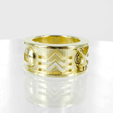 BESPOKE SOLID GOLD CHANT RING - LINCOLN