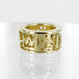 BESPOKE SOLID GOLD CHANT RING - TARA