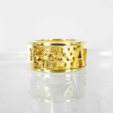 BESPOKE SOLID GOLD CHANT RING - AIDAN