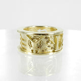 BESPOKE SOLID GOLD CHANT RING - LINCOLN