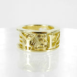 BESPOKE SOLID GOLD CHANT RING - LINCOLN