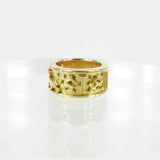 BESPOKE SOLID GOLD CHANT RING - LEO