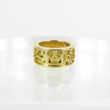 BESPOKE SOLID GOLD CHANT RING - LEO