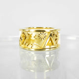 BESPOKE SOLID GOLD CHANT RING - AIDAN