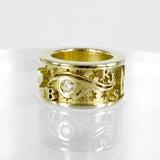 BESPOKE SOLID GOLD CHANT RING - TARA