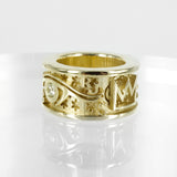 BESPOKE SOLID GOLD CHANT RING - TARA