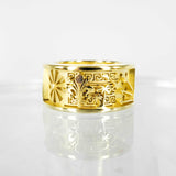 BESPOKE SOLID GOLD CHANT RING - AIDAN