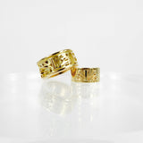 BESPOKE SOLID GOLD CHANT RING - LEO