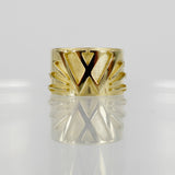 SOLID GOLD INITIAL W SIGNET RING