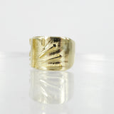 SOLID GOLD INITIAL T SIGNET RING