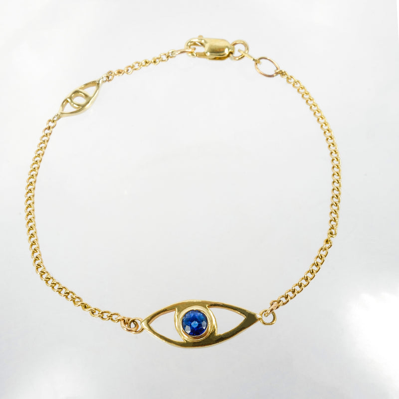 EVIL EYE BRACELET WITH SAPPHIRE